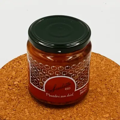 Fiordelisi Italian Semi Dried Tomatoes in Sunflower Oil - Scarlatto RED, 280g