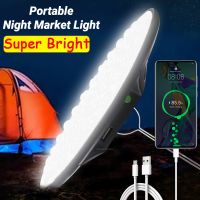 200W Camping Lantern LED Tent Light USB Rechargeable Lamp Bulb Flashlight Portable Emergency Night Market Light for Outdoor Home
