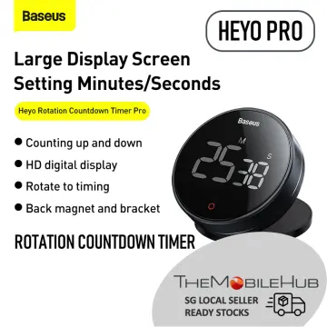 Baseus Heyo Rotation Countdown Timer Pro Dark Grey