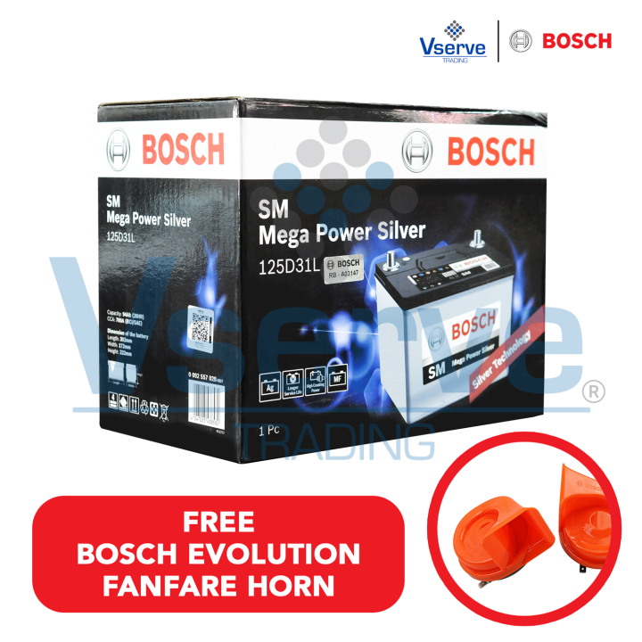 Bosch Battery S5 SM Mega Power Silver (125D31L)-3SMF 94Ah 12V For Car ...