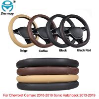 D Type Car Steering Wheel Cover PU Leather For Chevrolet Camaro 2016 2017 2018 2019 Sonic Hatchback 2013 2014 - 2019 Car Styling