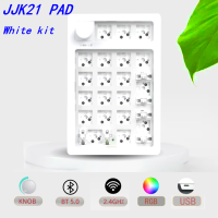 (ในสต็อก) JJK21 3โหมด Key Pad Gateron 3PIN สวิทช์ปุ่มกดตัวเลข Min Mechanical Keyboard usbbluetooth 2. ไฟ RGB 4GHz *