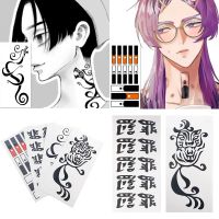 【LZ】✇℗  Tokyo Revengers Tattoo Adesivos Draken Cosplay Adesivo Ken Ryuguji Impermeável Anime Halloween Acessórios