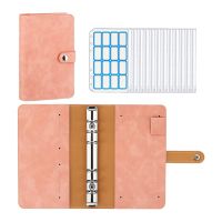 A6 Budget Binder with Zipper Envelopes,Binder Cover Folder Budget Planner with Cash Envelopes Pockets &amp; Label