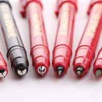 3pcs/lot Japan Kuretake Zig Opaque Pen Red Super Fine(SF 0.05mm)/UF(0.3mm)/F(0.7)/M(1.2mm)/Brush Liner Write on Film Marker penHighlighters  Markers