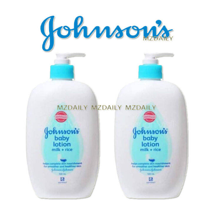 ( SET OF 2 ) Johnson's Baby Milk + Rice Lotion 500ml Lazada PH