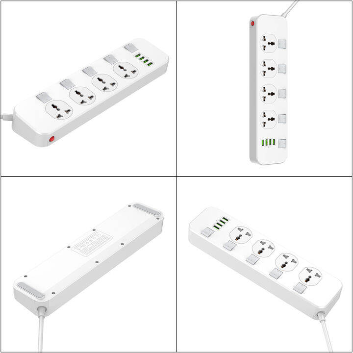 ldnio-sc4408-ปลั๊กไฟ-ปลั๊กพ่วง-4-ช่อง-4-usb-3-4a-max-universal-outlet-power-strip-รองรับไฟ-2500w-10a-max-250v-สายยาว-2-เมตร-ปลั๊กขากลม-2-ขา-รับประกันของแท้-100