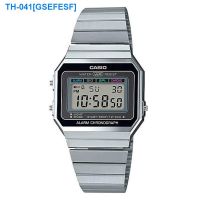 ✆☊ GSEFESF Casio Casio watch retro metal small squares with the alarm clock a stopwatch waterproof watch A700W - 1 a