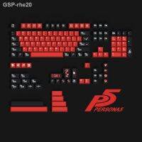 Rhe20 Teclado Mecânico 5คีย์การ์ด Cereja Perfil Vermelho Preto Japonês PT DYE Subbed 142 Teclas Outemu Mx