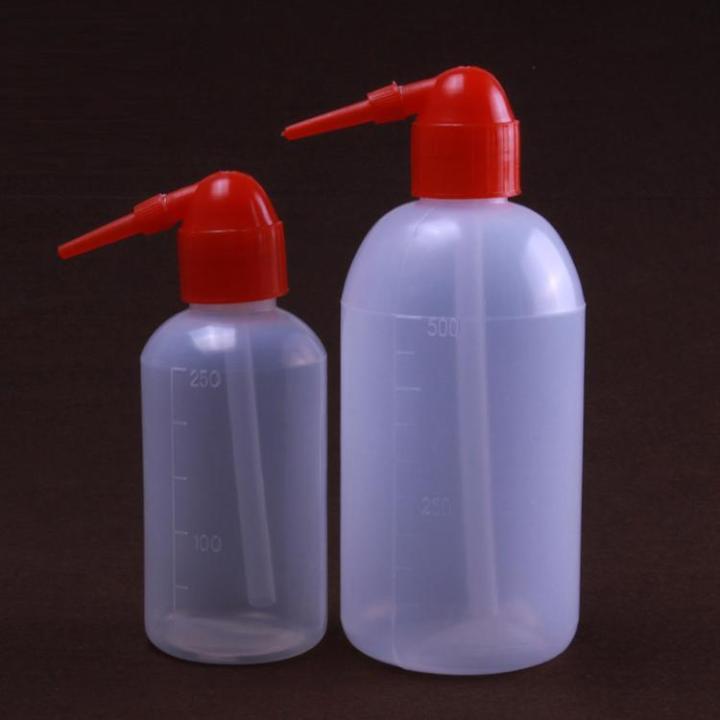 【❖New Hot❖】 bkd8umn ขวดทำความสะอาดหัวพลาสติกสีแดงแบบคุณภาพสูงพร้อมเครื่องหมายล้างกระบอกฉีดน้ำ