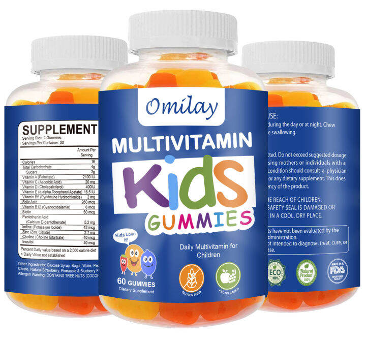 Omilay Multivitamin Kids Gummies Zinc For Immunity Vitamin Gummies
