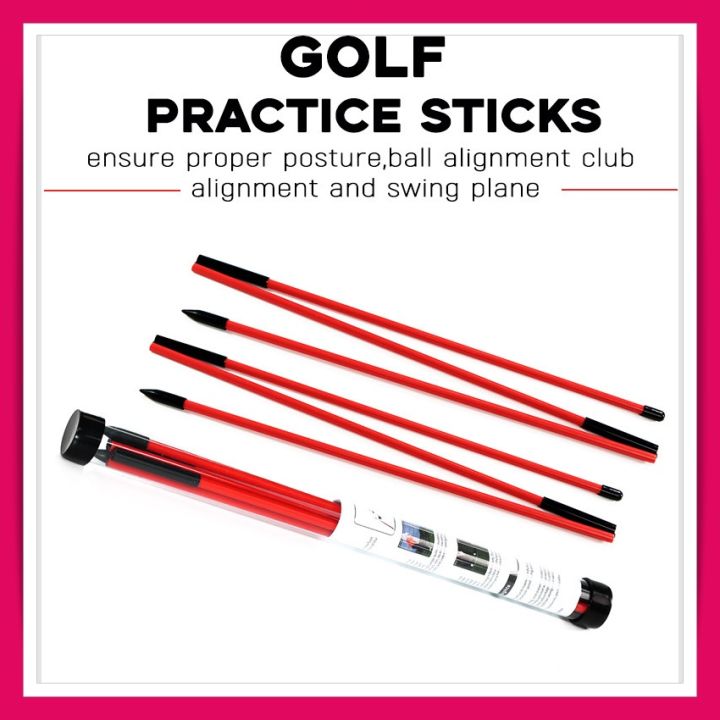 ไม้จัดแนว-วงสวิง-alignment-stick-golf-อุปกรณ์กอลฟ์-impact-stick-ชุด-2-ชิ้น-อุปกรณ์ฝึกซ้อมกอล์ฟ-golf-swing-training