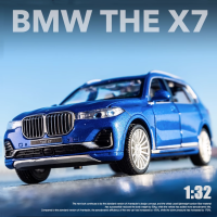 1:32 BMW X7 SUV รถรุ่น Diecast โลหะของเล่นยานพาหนะจำลองเสียงและแสงของสะสมวันเกิดเด็ก GIF