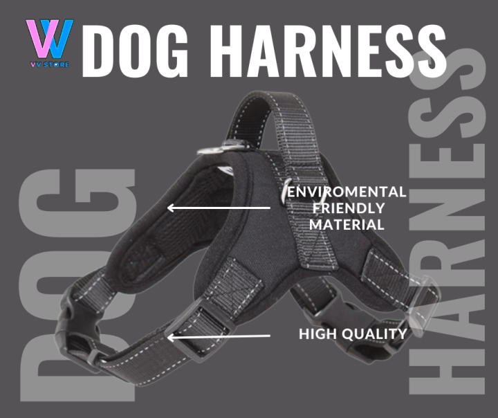 Dog Harness Adjustable Vest Collar Harness for Big Dogs Lazada PH