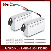 Alnico 5 Humbucker Pickup Gitar 4 Kabel Kumparan 7.5K/15K Kumparan Membelah Alnico V Pickup Untuk Gitar LP Krom