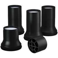 ✆☬ 6Inch Bed Risers Stackable Heavy Duty Round Furniture Riser Height Adjustable For Sofa Couch Chair And Table Set Of 4