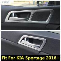 แผงกรอบตกแต่งแผงมื่อจับประตูด้านในรถยนต์สำหรับ KIA Sportage 2016 - 2020 ABS ด้านในอุปกรณ์เสริม