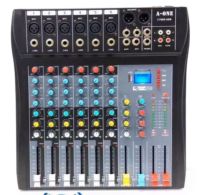 PR mixer เครื่องเสียง สเตอริโอ มิกเซอร์ 6 ช่อง Mixer 6Ch. BLUETOOTH USB MP3 AUX เอ็ฟเฟ็คแท้  รุ่น 60S USB A-one เครื่องผสมเสียง สินค้าคุณภาพ พร้อมส่ง