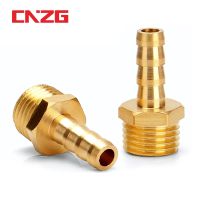 Hose Brass Pipe Fitting 4mm 6mm 8mm 10mm 12mm 19mm Barb Tail 1/8 quot; 1/4 quot; 1/2 quot; 3/8 quot; BSP Male Connector Joint Copper Coupler Adapter