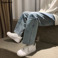 Harajuku Retro Jeans Women BF Fake-pockets High Street Straight Denim Trousers Students Ins Baggy Zipper Spliced Outwear Leisure