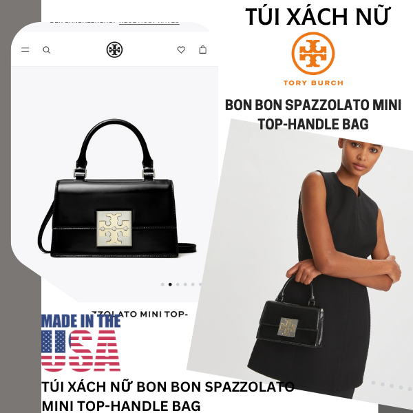 TORY BURCH Bon Bon Spazzolato Mini Top-handle Bag