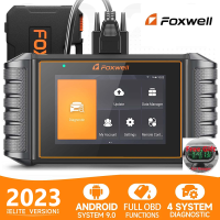 เครื่องสแกน OBD2 NT706 FOXWELL ABS SRS เครื่องมือสแกน-2023 Elite Check เครื่องอ่านรหัสเครื่องยนต์อุปกรณ์ตรวจสอบรถยนต์วินิจฉัยการส่งสัญญาณของยานยนต์สำหรับรถยนต์ทุกคัน [เครื่องวัดพลังงานกระแสไฟฟ้าพร้อมหน้าจออัพเดทไวไฟฟรี]