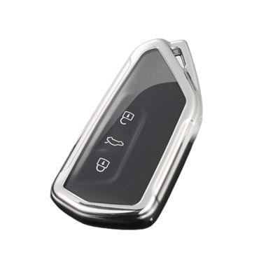 TPU ฝาครอบกุญแจรถสำหรับ Volkswagen Golf 8 Mk8 2020 Skoda Octavia 3ปุ่มสมาร์ท Keyless รีโมทกล่องที่ใส่กุญแจ Fob