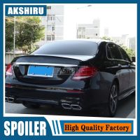 คุณภาพสูง ABS สำหรับ Mercedes W213 2016-2020 E-Class E300 E200 E320สปอยเลอร์ปีกฝาหน้าฝาหลังกระโปรงรถ