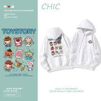 CHIC เสื้อฮู้ดแขนยาวพิมพ์ลายการ์ตูนมอนสเตอร์แบบบาง สไตล์สบาย ๆ T0538