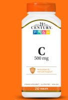 21st Century, Vitamin C, 500 mg, 250 Tablets