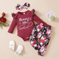 High Quality Baby Girl Boy Twins Clothes Toddler Girl Outfit Ear Hooded Romper + Pants Infant Clothing Autum Winter Baby Clothes  by Hs2023