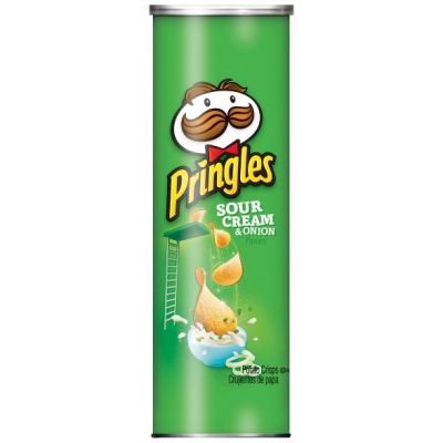 พริงเกิลส์ มันฝรั่งทอดกรอบ รสซาวครีมและหัวหอม Pringles® Potato Crisps Sour Cream &amp; Onion 158g