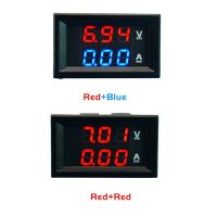 【LZ】✓■❃  100v 10a dc digital voltímetro amperímetro azul   vermelho dupla cor display led amp duplo digital volt medidor 2 in1 multímetro