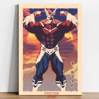 My Hero Academia All Might Metal Poster TV Shows Movie Game Anime Tin Sign House Decoration Wall Art Room Decor NZ4504 Size: 20cm X 30cm（Contact the seller, free customization）