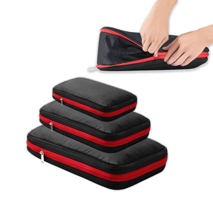 Packing Cubes For Travel Compression Pouch Double Luggage Organizer