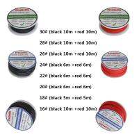 Black Red Colors Silicon Wire 16AWG 22AWG 24AWG 26AWG 28AWG 30AWG Heatproof Soft Silicone Silica Gel Wire Cable Spool Package