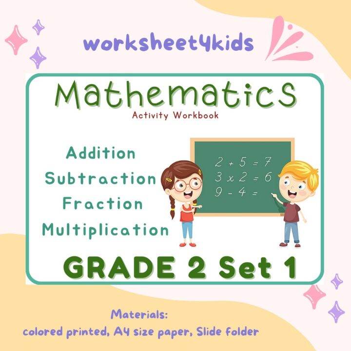 74 Pages Grade 2 Mathematics Workbook Set 1 ( 2 page per sheet) | Lazada PH