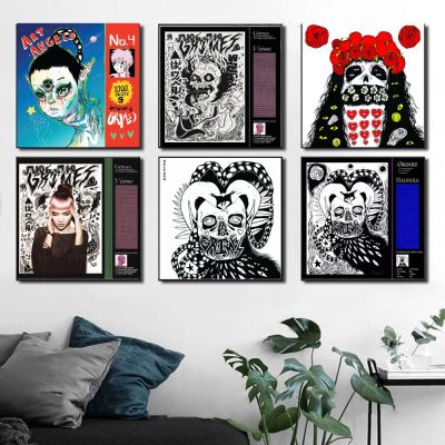 New Art Hip Hop Rapper Pop Music Star Album Grimes Visions โปสเตอร์ HD พิมพ์ Wall Art ภาพวาดผ้าใบภาพ Room Home Decor