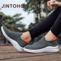 【JINTOHO】รองเท้าผ้าใบ สลิปออน ขนาดใหญ่ 35-44 เหมาะกับการวิ่ง เล่นกีฬา แฟชั่นสําหรับผู้หญิงTH