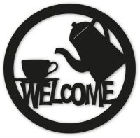 [FudFudAR] ฝุด-ฝุด-อะ ป้ายร้านกาแฟ แบบที่ 15 ตกแต่งร้านกาแฟ ติดผนังร้าน มุมกาแฟ ตกแต่งบ้าน ติดผนังสวยๆ Coffee Welcome ชิ้นงานอะคริลิค เรียบหรู