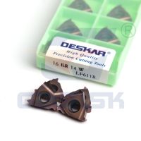 $ $ ใหม่ YUU DESKAR 100% 16IR 16ER ของแท้11W 14W AG55 AG60 LF6118 Mesin Bubut CNC เครื่องมือพร้อมคาร์ไบด์ที่ทำดัชนีได้แทรกสำหรับสแตนเลส