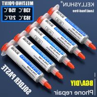 ♤✤▲ 30g/50g Low Temperature Lead-free Syringe smd Solder Paste Flux For Soldering Led Sn42Bi58 138℃ SMD Repair Welding paste