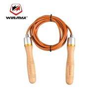 Winmax เชือกกระโดดแบบปรับความเร็วได้อย่างเต็มที่ของไหลเร็วระดับพรีเมียม – ปรับได้อย่างเต็มที่สำหรับผู้ชายและผู้หญิงและเด็ก - ด้ามไม้กันลื่น