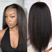 Kinky Straight Human Hair Wigs For Women Human Hair Lace Frontal Wig Lace Front Human Hair Wigs Transparent Lace Frontal Wig [ Hot sell ] tool center