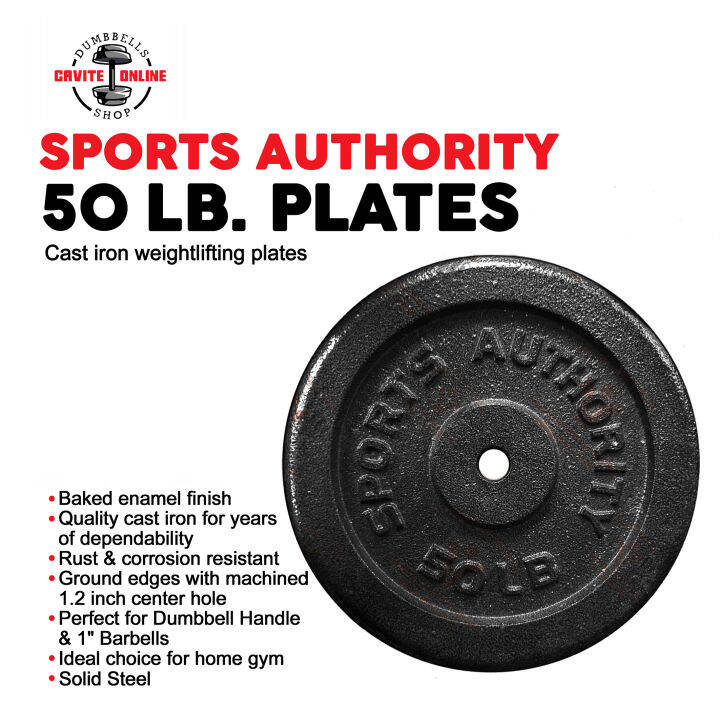 Sports Auity Cast 50 LBS Iron Plate Weight Plate for Strength Training
