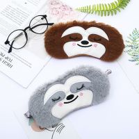 Cute Sloth Cartoon Sleep Eye Mask Plush Eye Cover Sort Sleeping Mask Travel Naps Rest Eye Patches for Women Man to Sleep Better