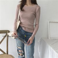 Ready Stock ❀ Linki 8 color knitted sweater plain long sleeve blouse korean women tops