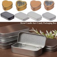 1Pc Refillable Tea Cans Metal Box Aluminum Tin Jar Nail Candle Cosmetic Container Candy Packaging Lid Storage Box for Cream Balm Storage Boxes