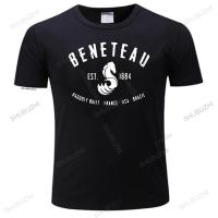 Beneteau เสื้อยืดคอกลมพิมพ์ลายวินเทจสำหรับผู้ชายเสื้อยืดแบรนด์2023ของฝรั่งเศสเสื้อยืดคอกลมแขนลำลองขาสั้นพิมพ์ลายแฟชั่น100% เสื้อคอกลมเสื้อคอกลมเสื้อคอกลมฤดูร้อนใหม่ขายส่งเสื้อยืดตลก