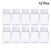 【CW】 12pcs 20g 20ml Plastic Medicine Pill Bottle Chemical Bottles for